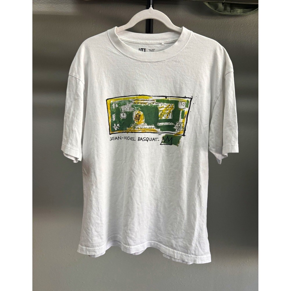 Uniqlo UT Jean-Michel Basquiat Art Graphic Print Crew Neck T-Shirt Mens M